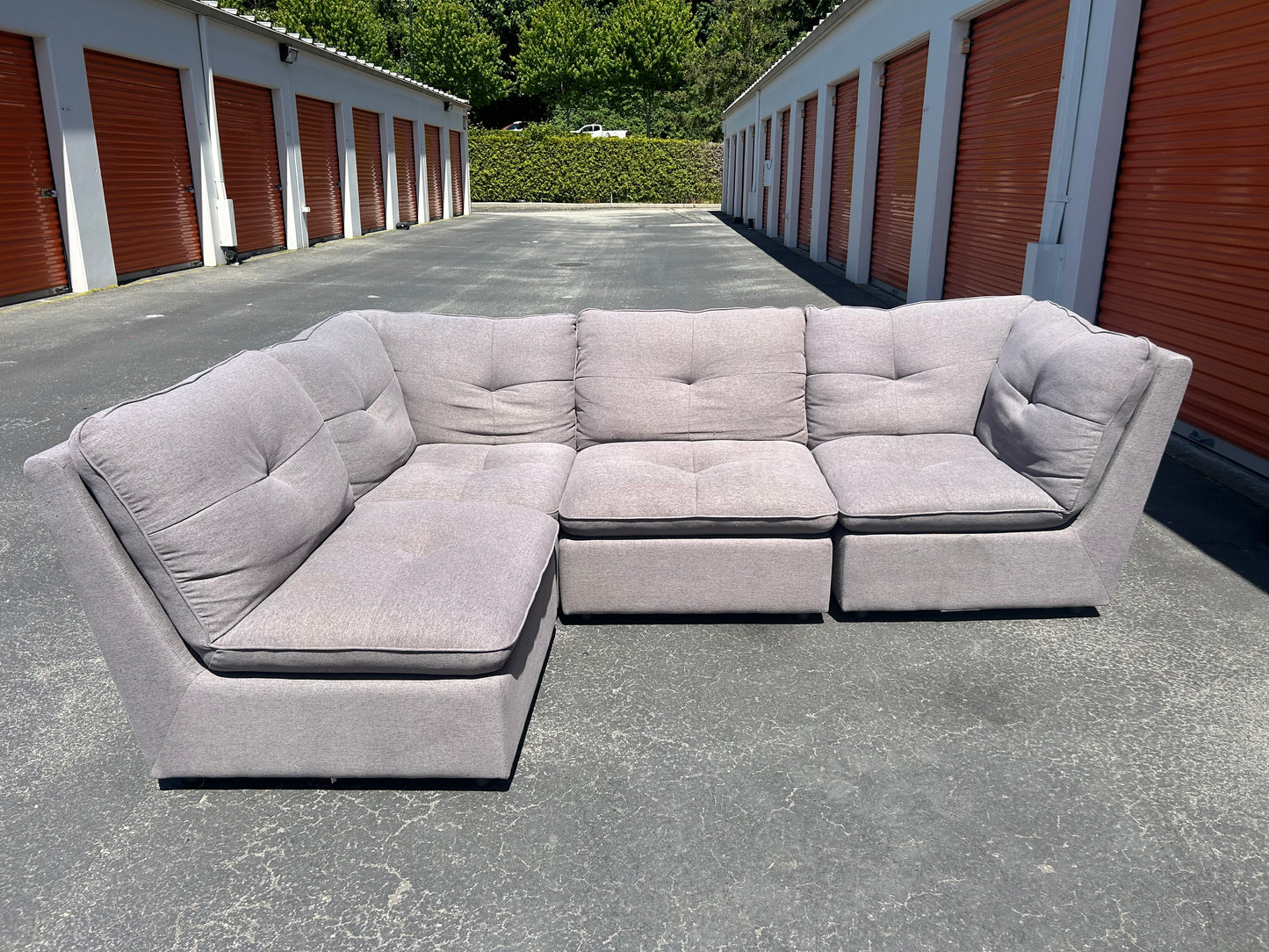 Grey Modular Sectional - 4 Piece