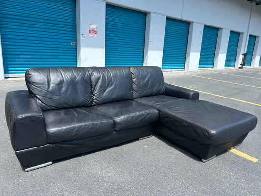 Genuine Leather Sectional