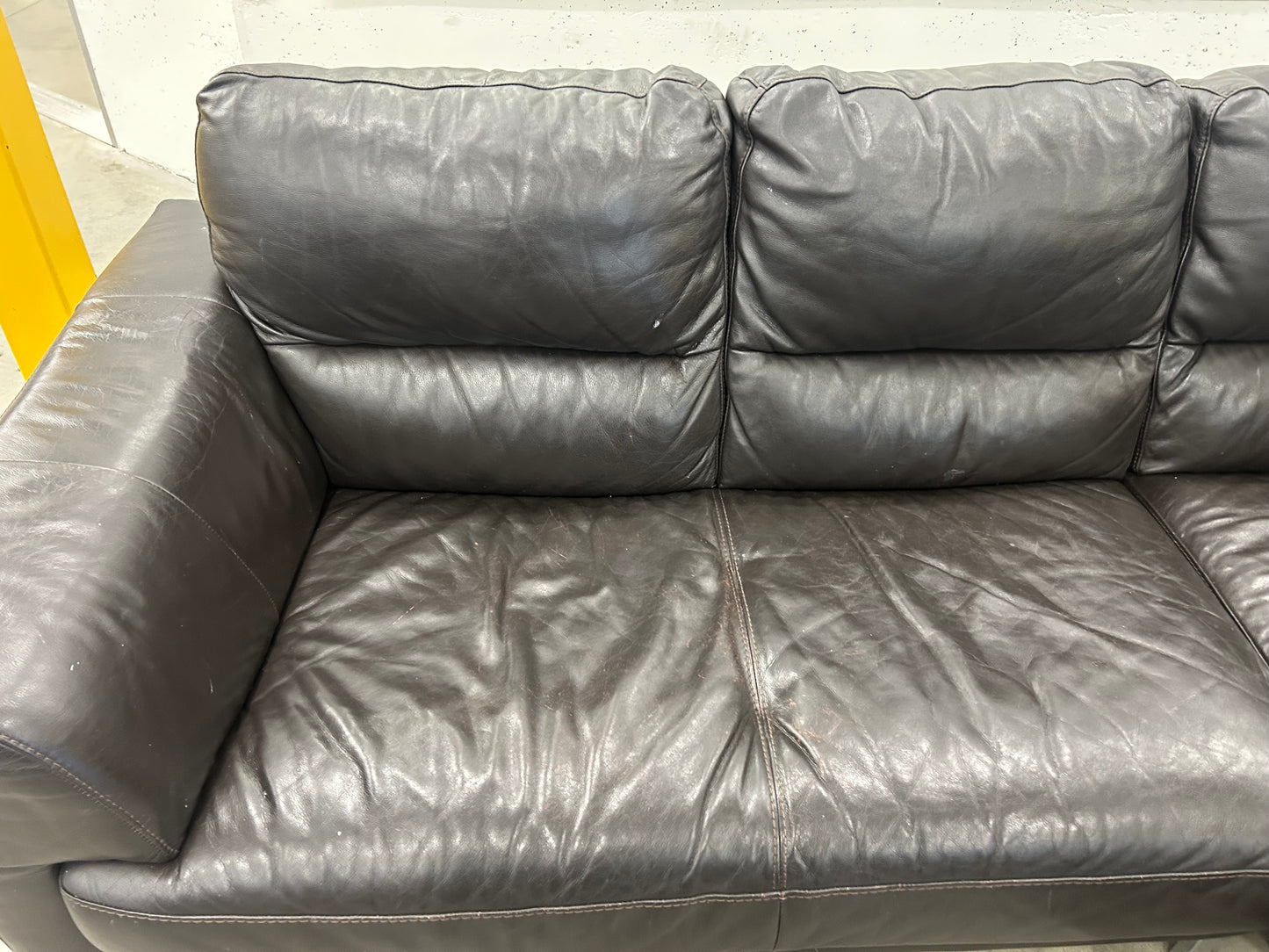 Genuine Leather Sectional
