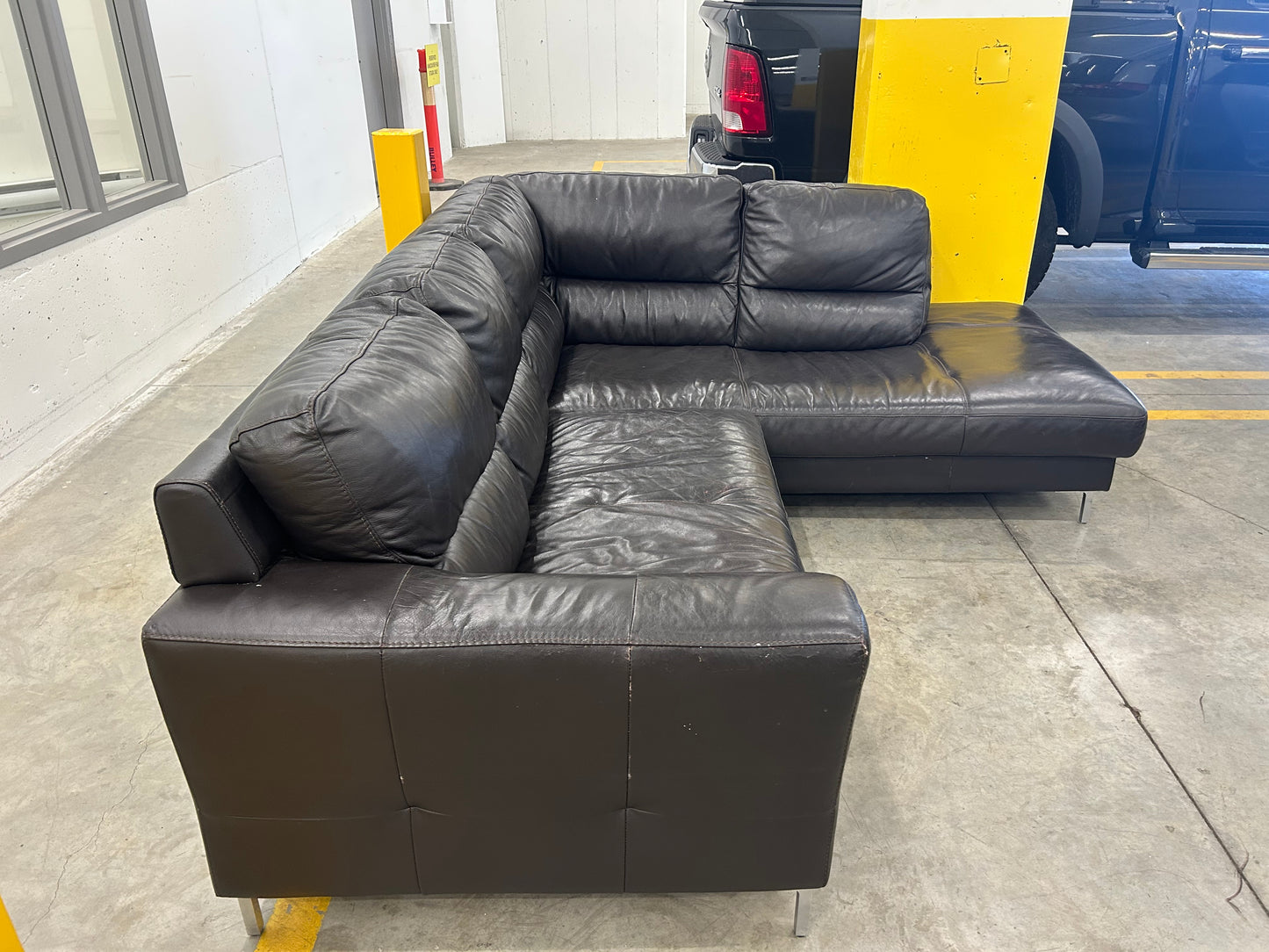 Genuine Leather Sectional