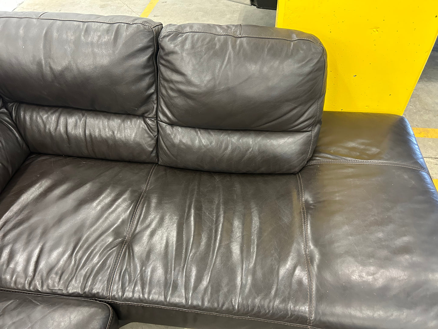 Genuine Leather Sectional
