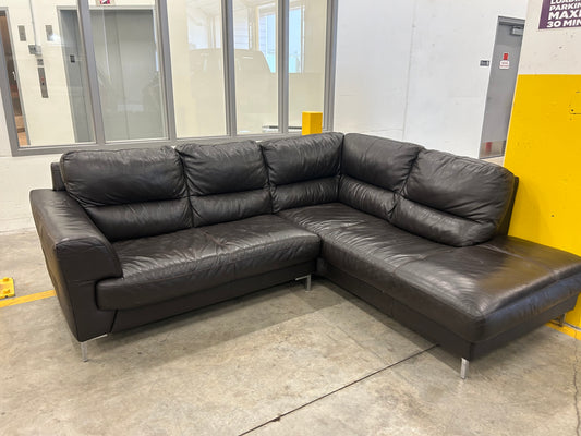 Genuine Leather Sectional