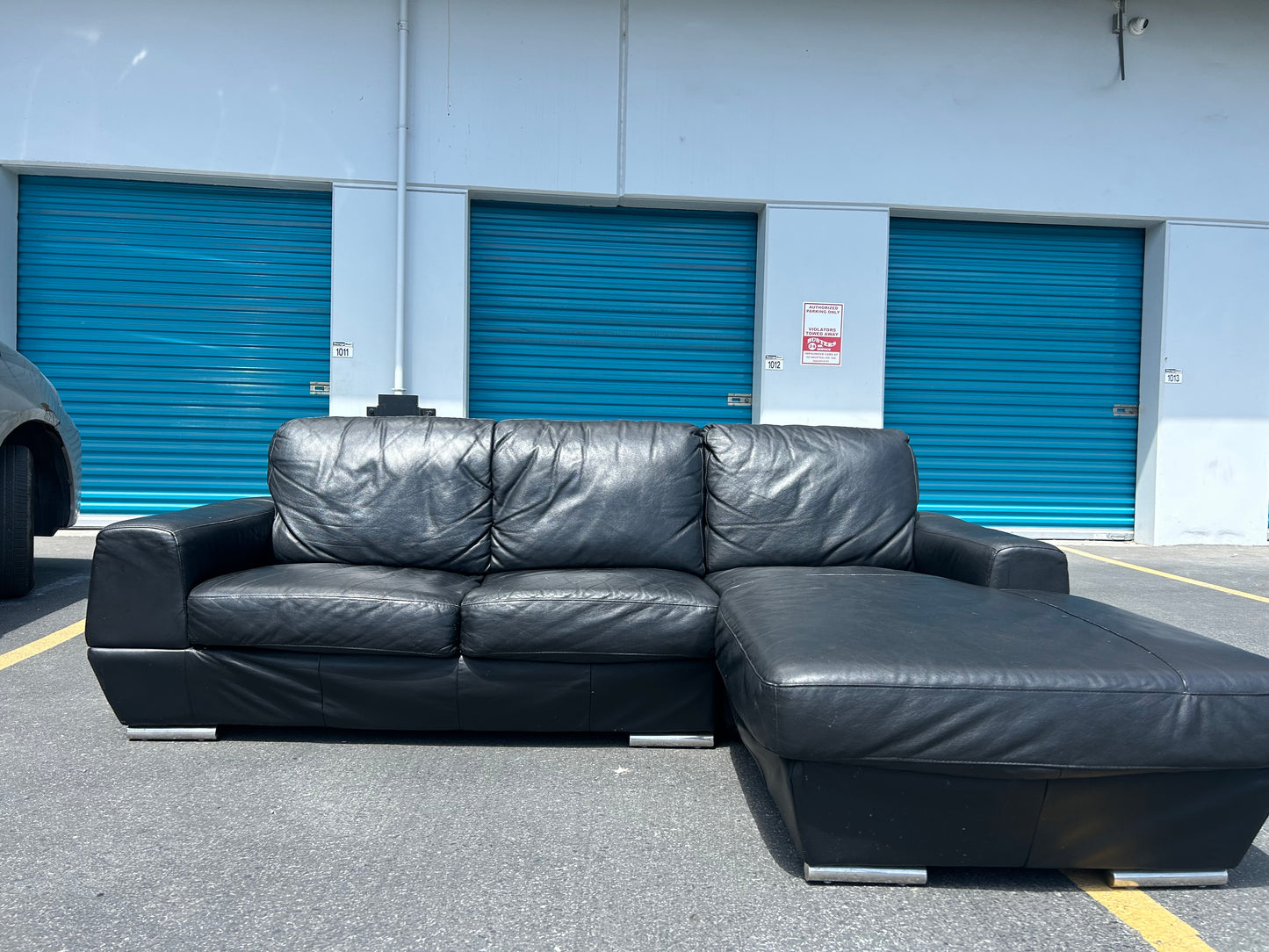 Genuine Leather Sectional