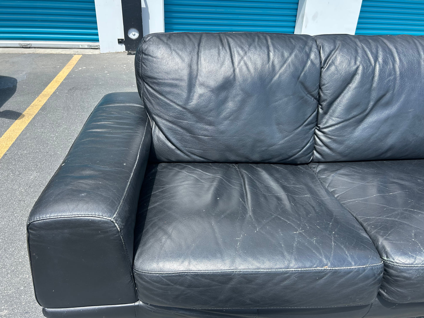 Genuine Leather Sectional