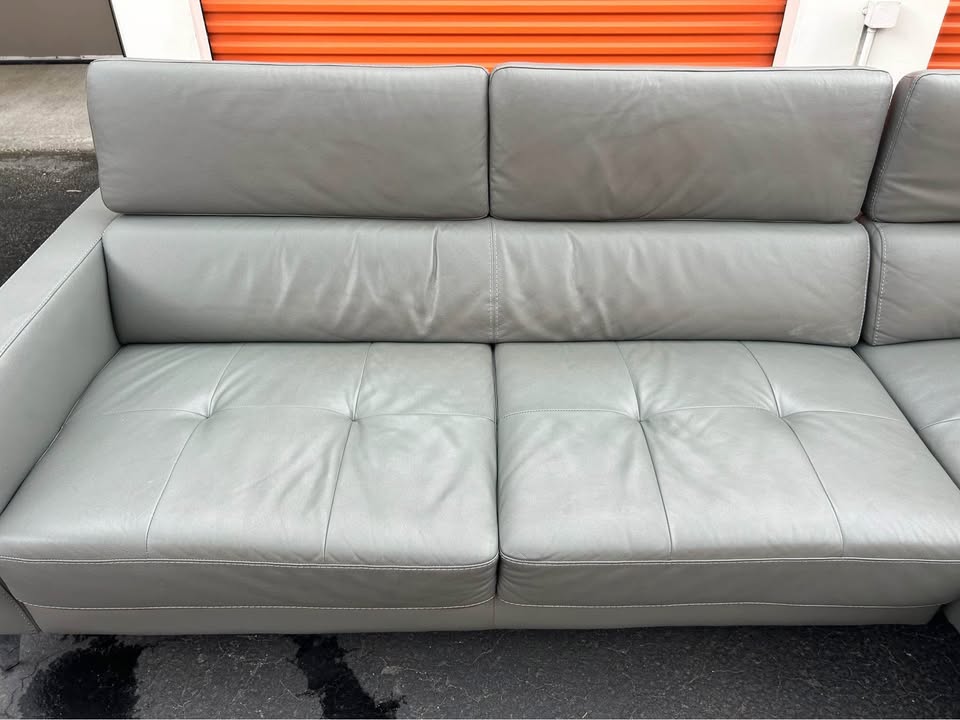 Genuine Leather Sectional Couch