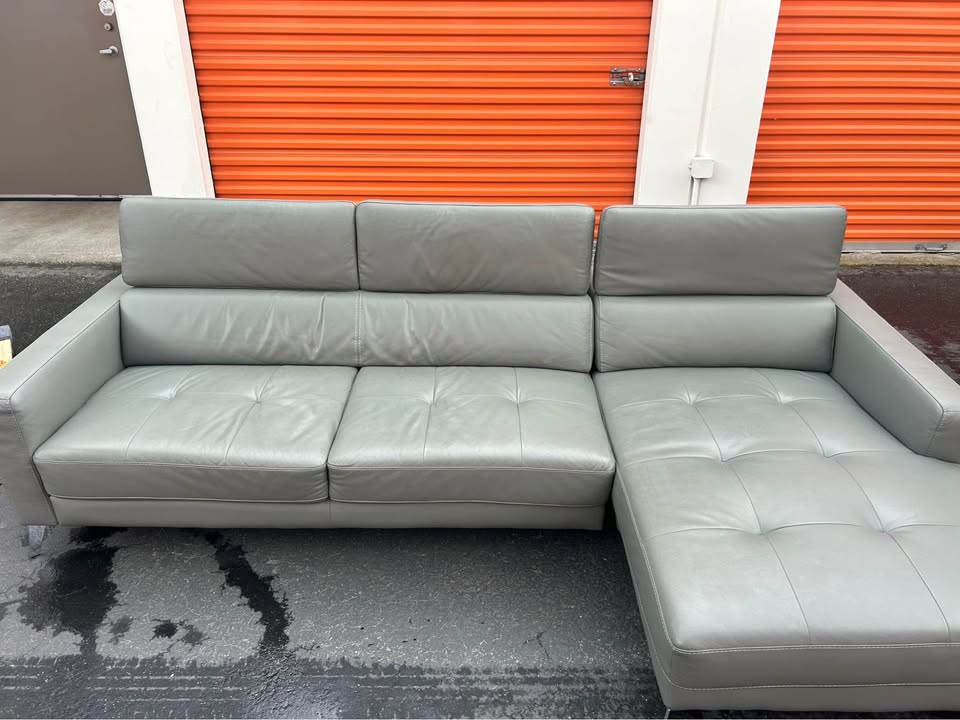 Genuine Leather Sectional Couch
