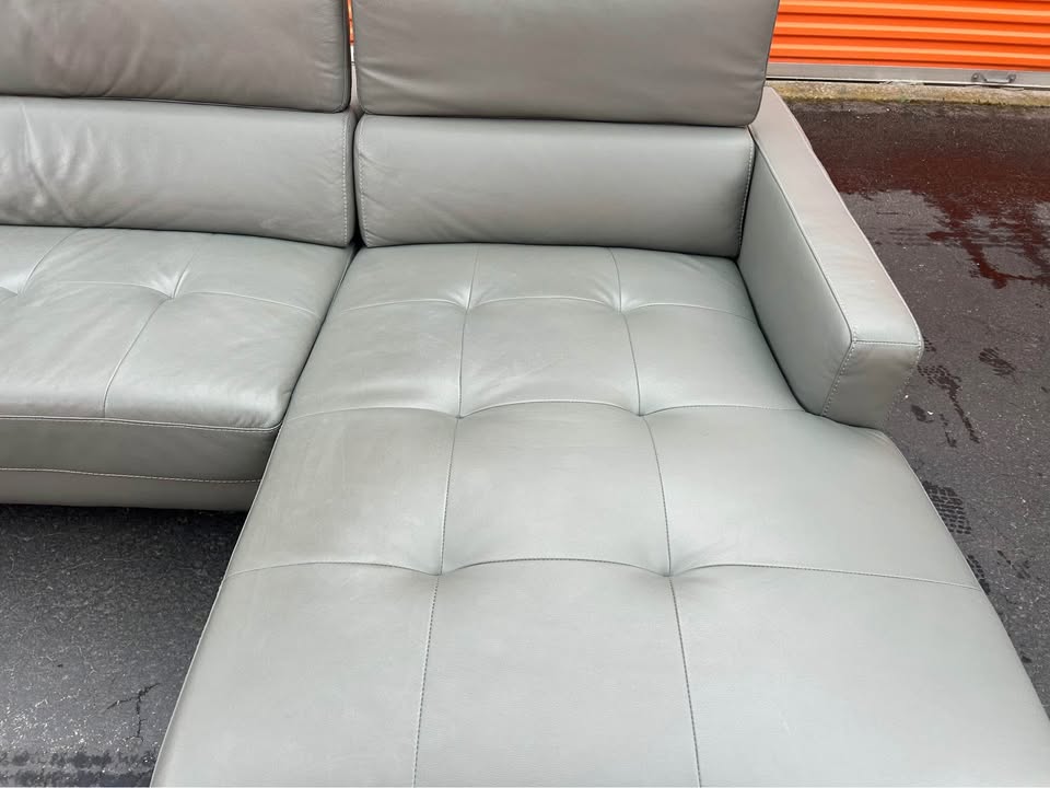 Genuine Leather Sectional Couch