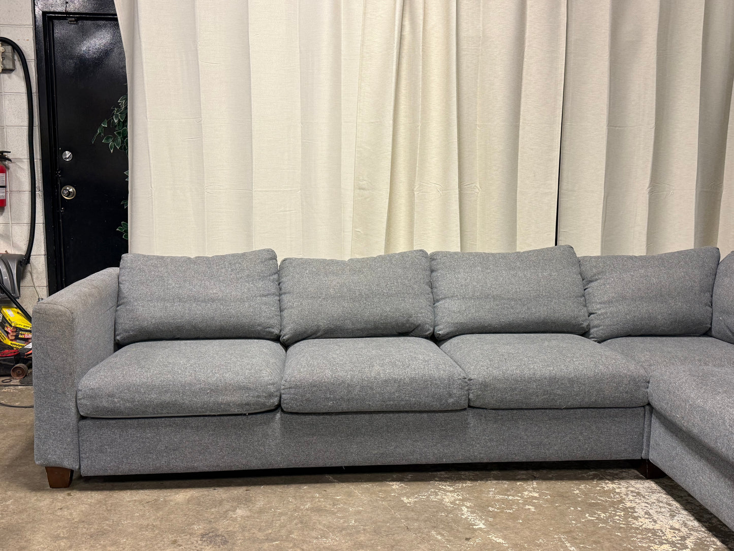 Large Grey Sectional Couch