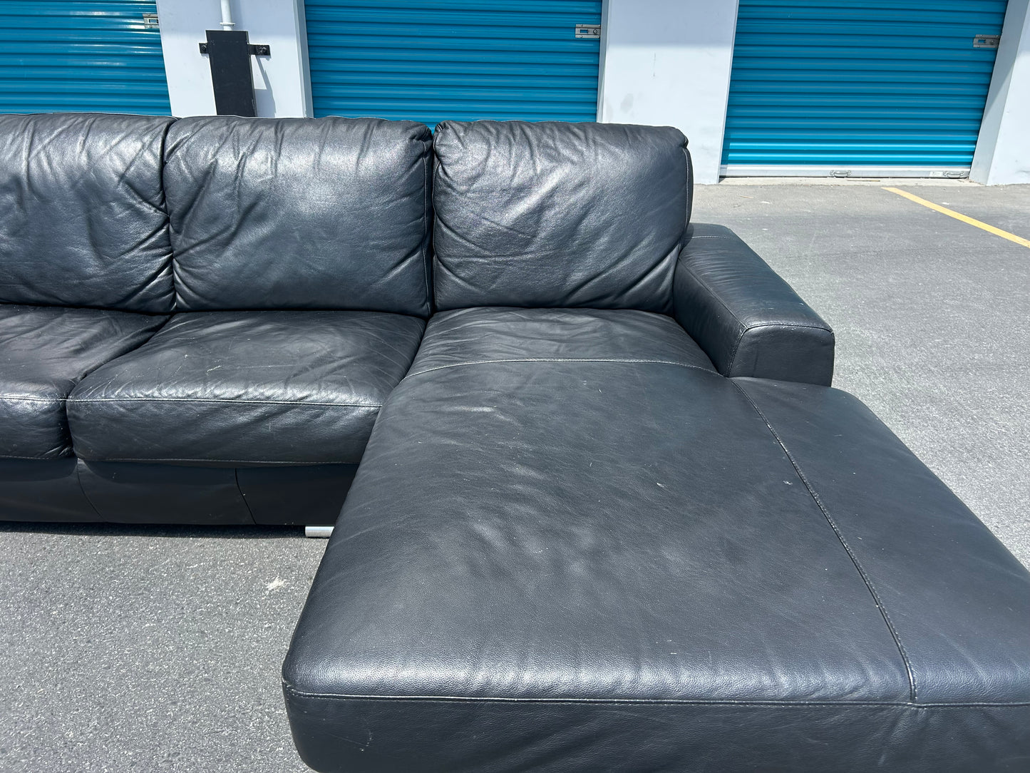 Genuine Leather Sectional
