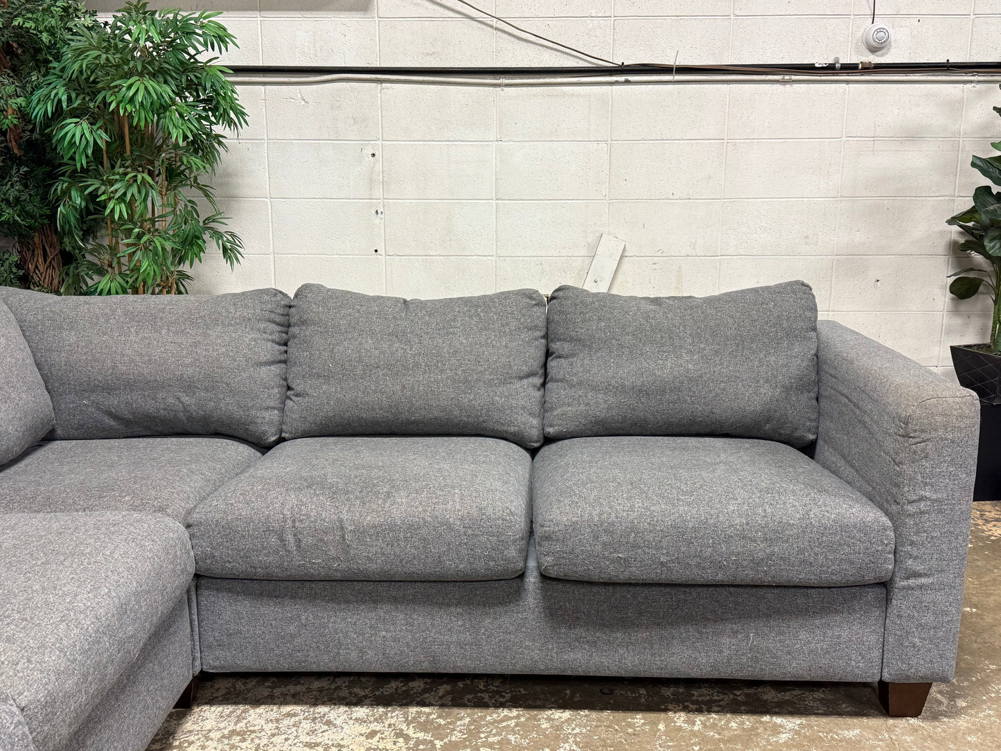 Large Grey Sectional Couch