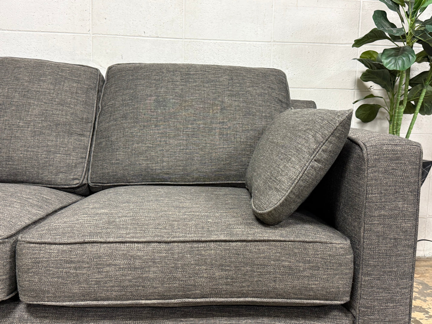 Crate & Barrel Reversible Grey Sectional (Delivery)