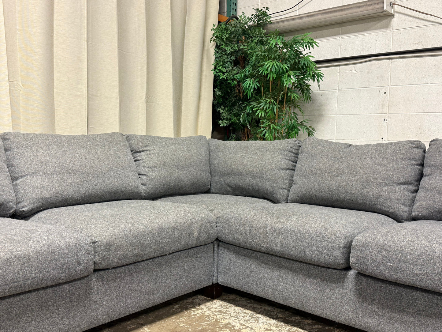 Large Grey Sectional Couch