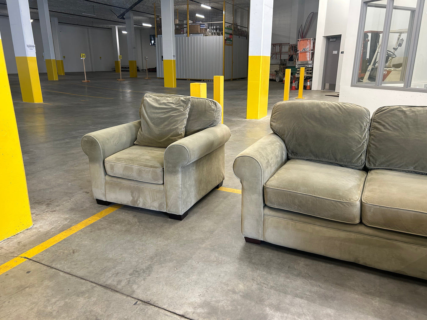 Chair and Sectional