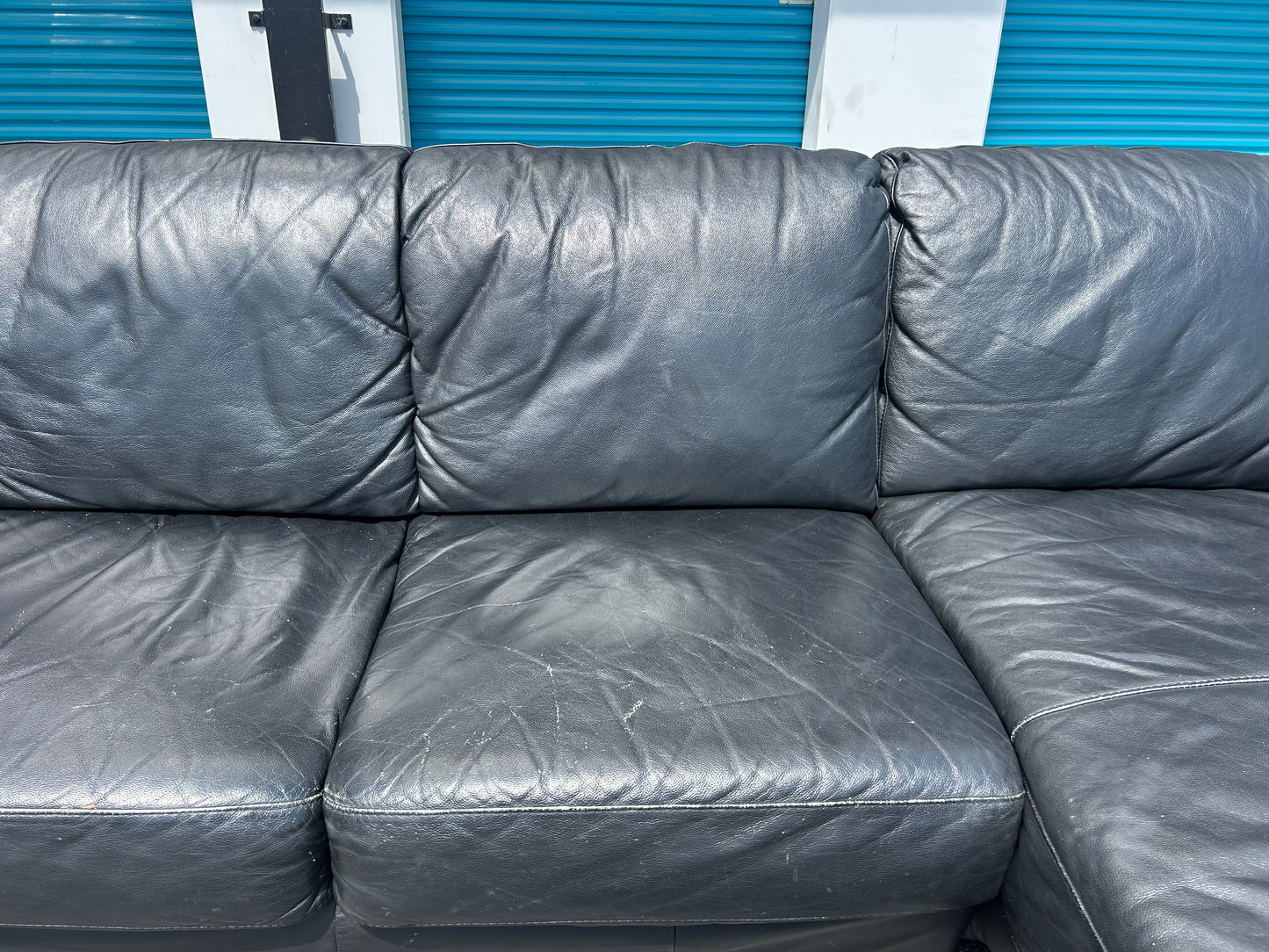 Genuine Leather Sectional